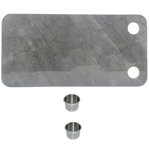 Snaweo Wandtisch Klappbar, Bootstisch, Wohnmobil-Esstische-Ersatz, Mit 2 Getränkehaltern, Abnehmbare, Verschleißfeste Oberfläche, for Yacht, Wohnmobil, Marine(Gray) von Snaweo