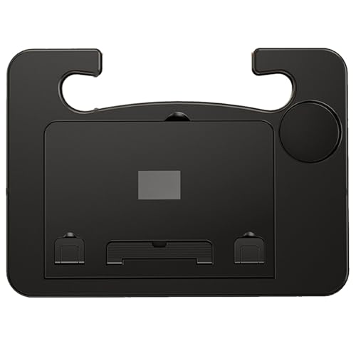 Snaweo Wandtisch Klappbar, Lenkradablage, Getränkehalterablage Fürs Auto, Multifunktionaler Faltbarer Schreibtisch for Laptop, Geeignet for Die Meisten Autolenkräder, for Pendler Und Reisen(Nero) von Snaweo