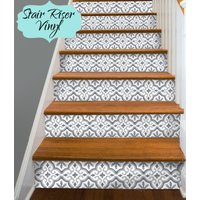 15 Streifen Vinyl-Aufkleber Für Die Treppe M009 Antigue Marrakech von SnazzyDecal