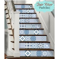 15Steps Treppen Riser Vinyl Streifen Abnehmbarer Aufkleber Peel & Stick Portugal Pmix5B von SnazzyDecal
