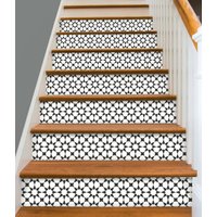 Treppenstufen Vinyl Strips 15 Stufen Abnehmbarer Aufkleber Peel & Stick Bx302 von SnazzyDecal