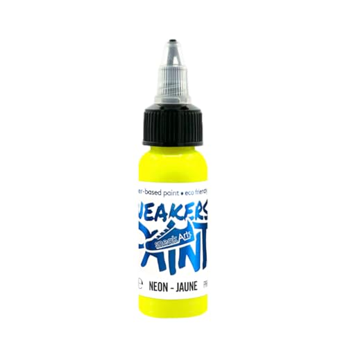 SneakArts Neon Lederfarbe (Gelb, 30 Milliliters) von SneakArts