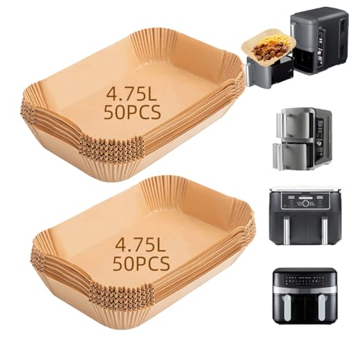 Snewvie 100PCS Ninja Double Stack XL 9.5L SL400EU Air Fryer Backpapier Liners,Ninja Double Stack XL Backpapier Liners Zubehör Snewvie 100PCS Ninja Double Stack XL 9.5L SL400EU Air Fryer Backpapier Liners,Ninja Double Stack XL Backpapier Liners Zubehör von Snewvie