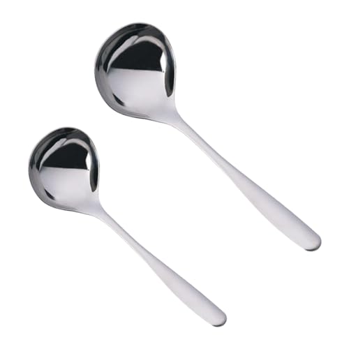 2 Stück Soßenlöffel,SchöPflöffel,Edelstahl Klein Suppenkelle,Saucenlöffel Kleine Soßenkelle,Schöpfkelle aus Spoon,Suppenlöffel 304 Spinnennetz-Schöpflöffel,Edelstahllöffel,Küche Ladle Langer Löffel 2 Stück Soßenlöffel,SchöPflöffel,Edelstahl Klein Suppenkelle,Saucenlöffel Kleine Soßenkelle,Schöpfkelle aus Spoon,Suppenlöffel 304 Spinnennetz-Schöpflöffel,Edelstahllöffel,Küche Ladle Langer Löffel von Snhauxinfa
