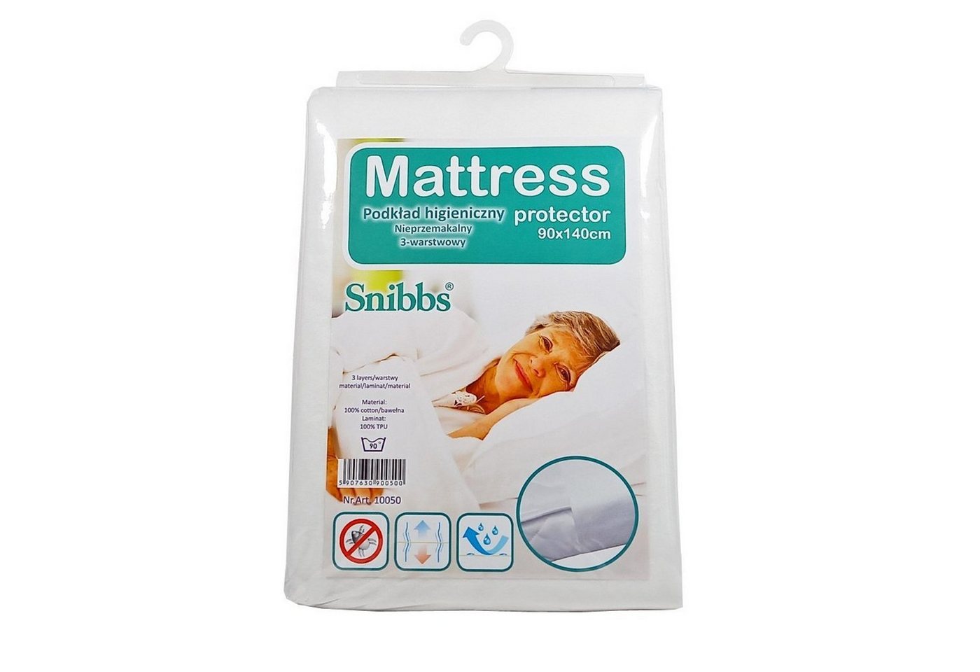 Matratzenschutzbezug Snibbs, Hygieneauflage wasserdicht 90x140 cm weiß von Snibbs