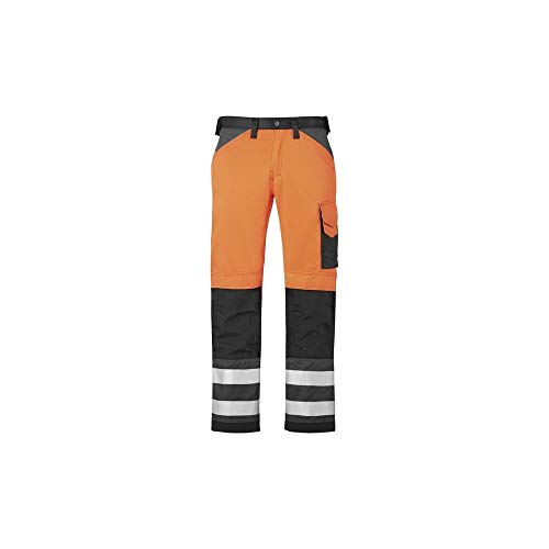 Snickers High-Vis Arbeitshose Klasse 2, 1 Stück, 156, orange / schwarz, 33335574156 von Snickers Workwear