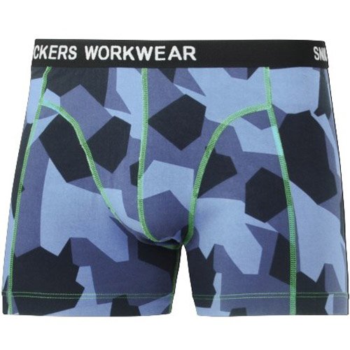 Snickers Stretch-Boxershorts Größe 2-Pack in 1 Stück, XL, Camouflage-marineblau, 94368600007 von Snickers Workwear