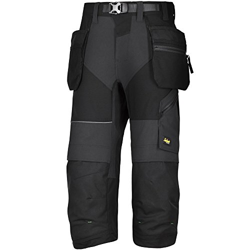 Snickers Workwear 6905 FlexiWork Piratenhose mit Holstertaschen, 1 Stück, 58, schwarz, 69050404058 von Snickers Workwear