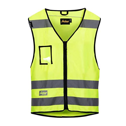 Snickers Workwear Unisex Arbeitsweste Warnweste Klasse 2 größe XXL in gelb, Hv 8 EU von Snickers Workwear