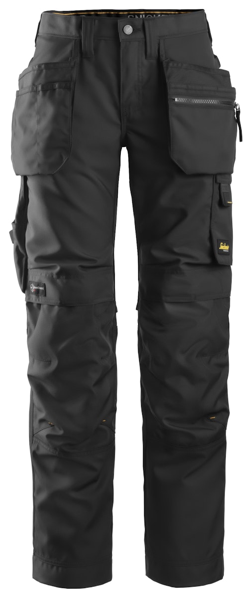 Snickers AllroundWork, Damen-Arbeitshose+ mit Holstertaschen 50 schwarz-schwarz von Snickers