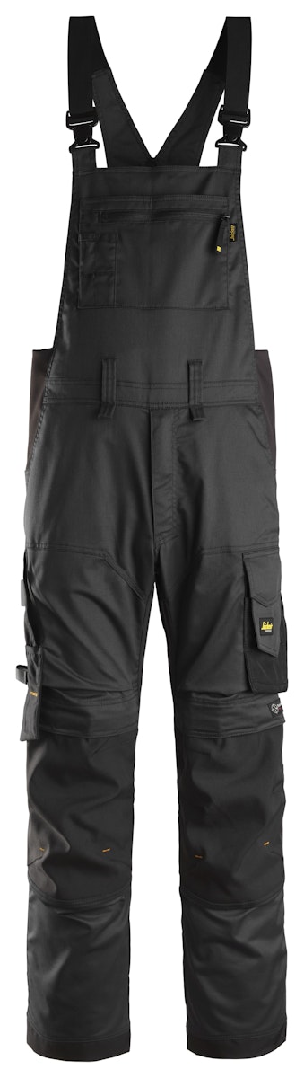 Snickers AllroundWork, Stretch-Latzhose 160 stahlgrau-schwarz von Snickers