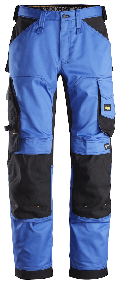 Snickers AllroundWork Stretch Loose Fit Arbeitshose, EN 14404 120 weiß-schwarz von Snickers
