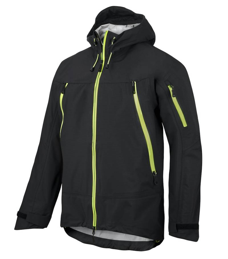 Snickers Workwear 1300 FlexiWork wasserdichte Stretch-Shell-Jacke - schwarz-schwarz Gr. L von Snickers