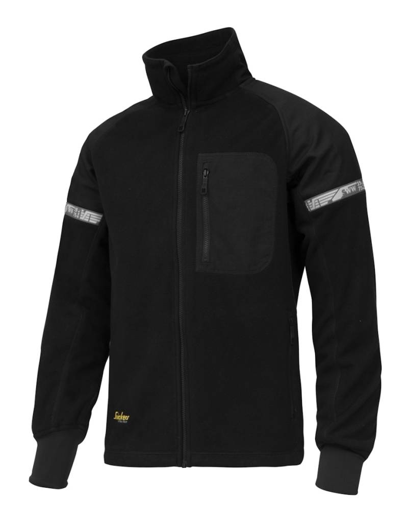 Snickers Workwear 8005 AllroundWork Winddichte Fleece-Jacke - navy-schwarz Gr. XL von Snickers