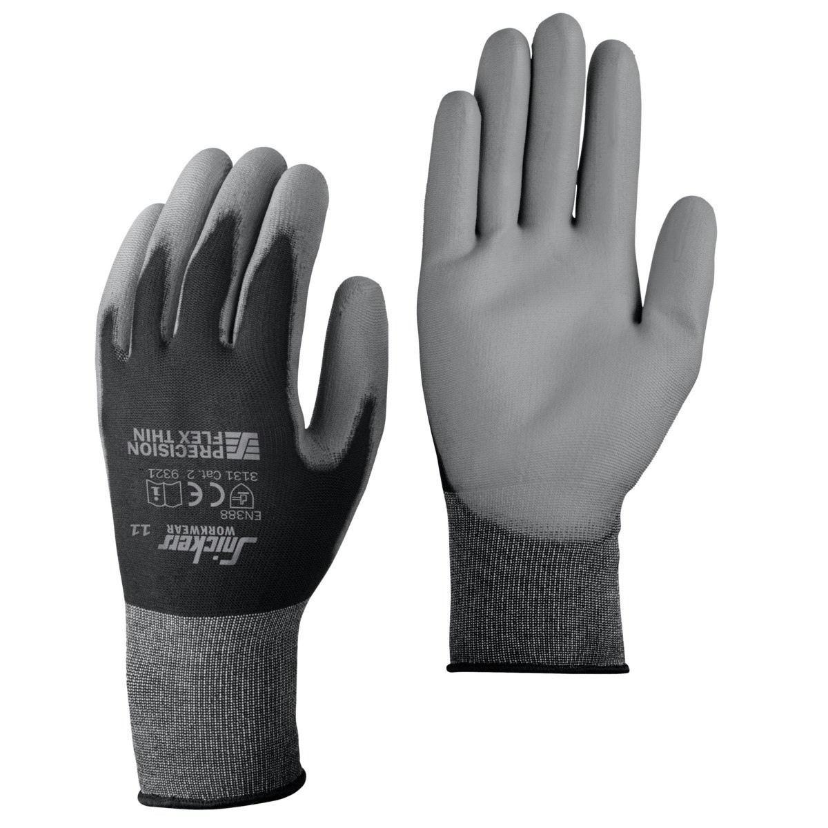 Snickers Workwear 9321 Präzisions FLEX Light Handschuhe PAAR-schwarz-10 von Snickers