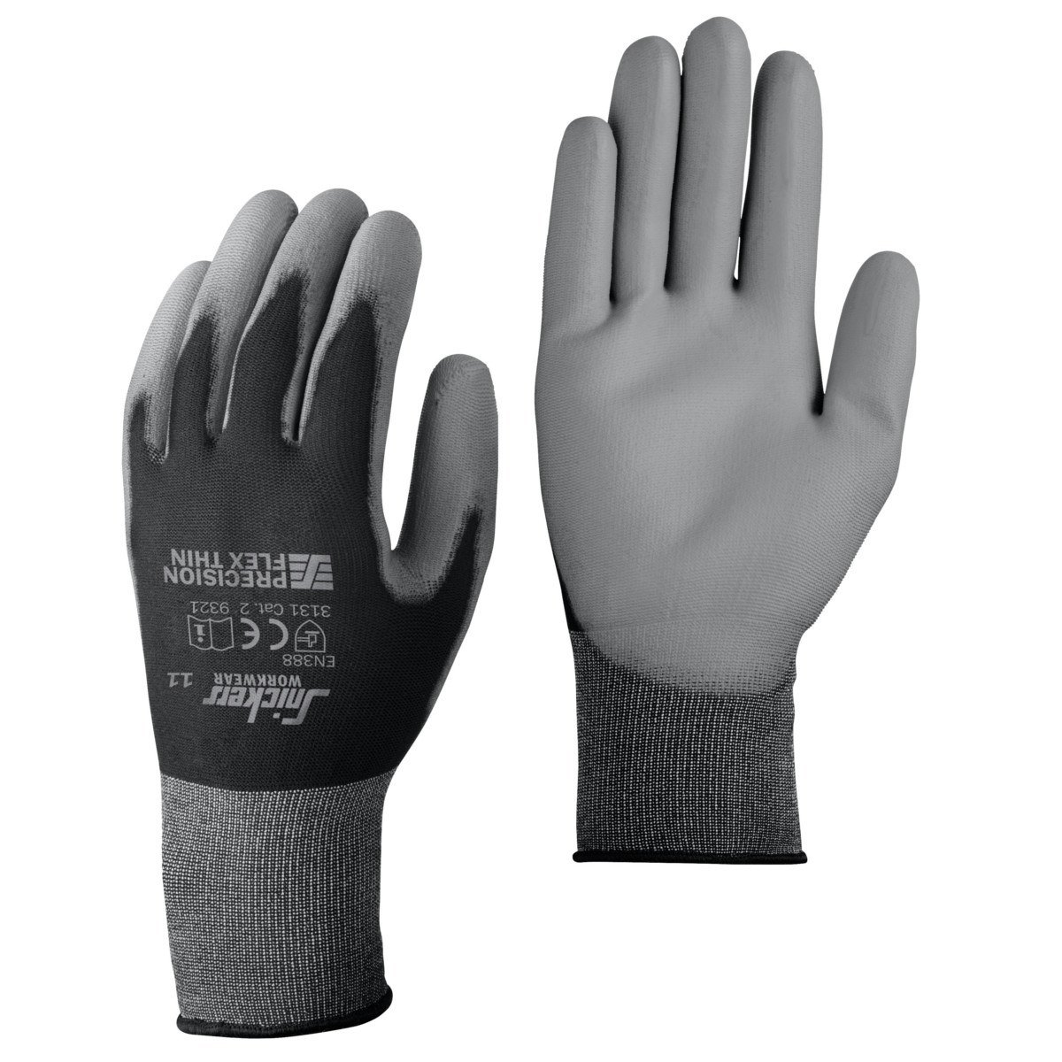 Snickers Workwear 9321 Präzisions FLEX Light Handschuhe PAAR-schwarz-11 von Snickers