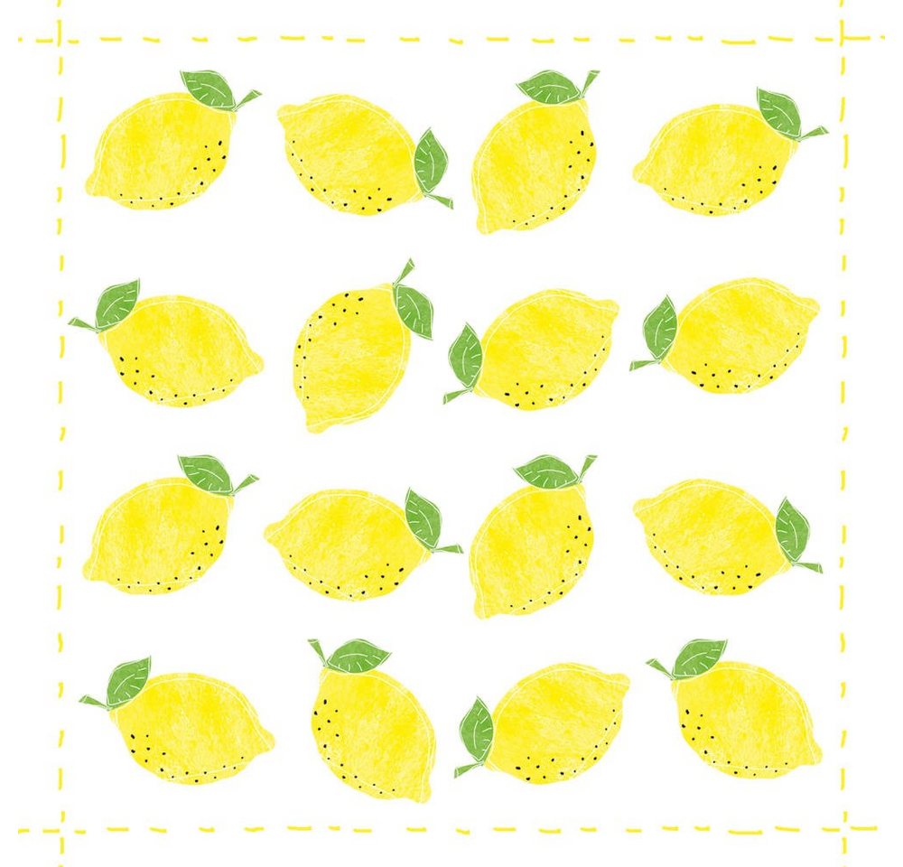 Sniff Papierserviette Fashion Lemon Allover 20 Stück von Sniff