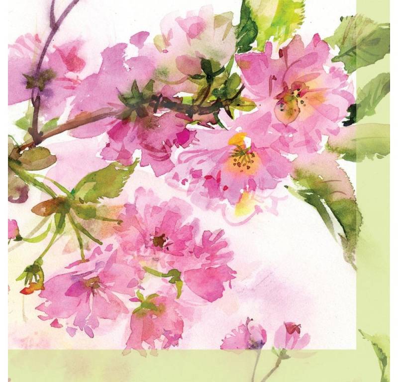 Sniff Papierserviette Pink Cherry Blossom 20 Stück 12.5 cm von Sniff
