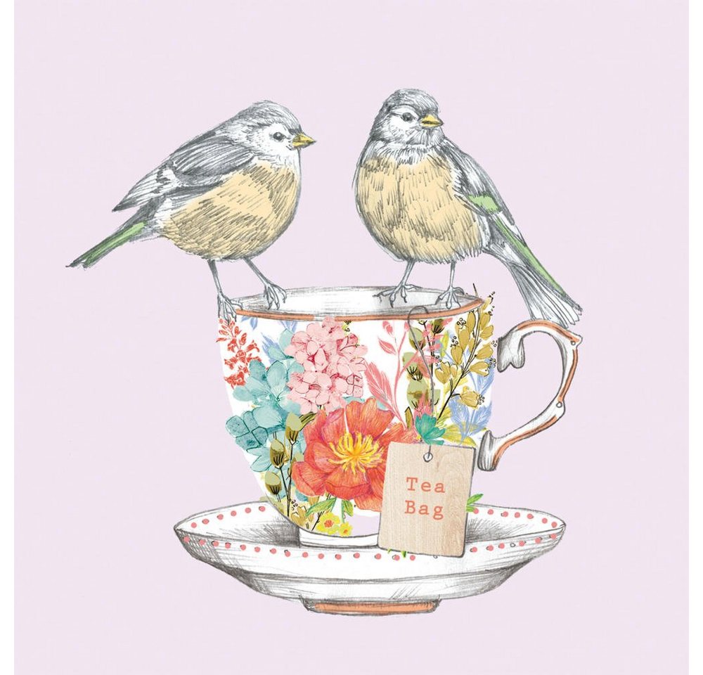 Sniff Papierserviette Tea For Two Birds 20 Stück von Sniff
