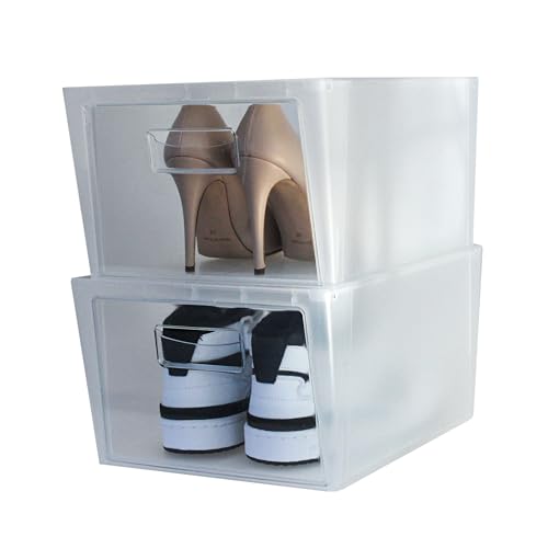 Snips, Set 2 Schuhregal, Schuhorganizer, Platzsparende Schuhboxen 37 x 27.7 x 25.7 cm, Schuhschrank für den Kleiderschrank, Made in Italy. von Snips