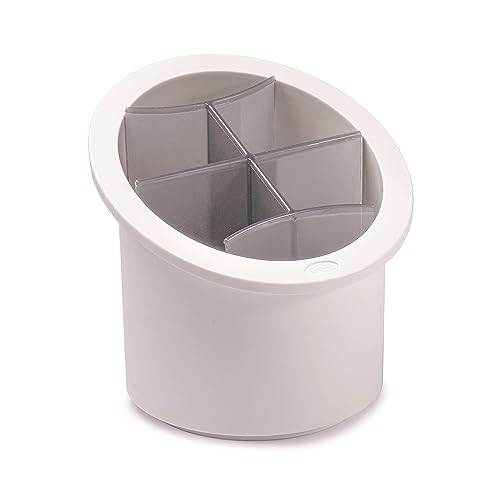 Snips | Besteck-Abtropfkorb mit herausnehmbaren Trennwänden | Besteck-Abtropfgestell Weiß und Grau | Küchenutensilienhalter | 100% Hergestellt in Italien | BPA- und phthalatfrei Snips | Besteck-Abtropfkorb mit herausnehmbaren Trennwänden | Besteck-Abtropfgestell Weiß und Grau | Küchenutensilienhalter | 100% Hergestellt in Italien | BPA- und phthalatfrei von Snips