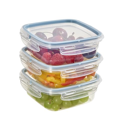 Snips | SnipsLock Quadratischer Mealprepboxen für die Aufbewahrung von Lebensmitteln | 0,50 L | 3er Set | Frischhaltedosen | 14,7 x 14,7 x 8 cm | Hergestellt in Italien von Snips