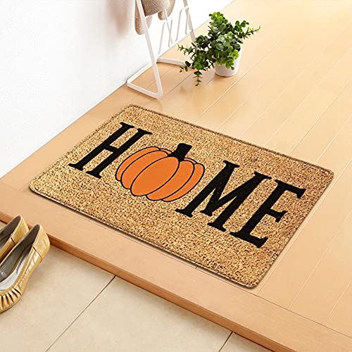 1 stück Halloween Eingangsmatte Halloween Fußmatte Decke, Halloween Doormat Kürbis Brief Absorbierende Fußmatte rutschfeste Teppich 60x40cm Stil1 von Snner