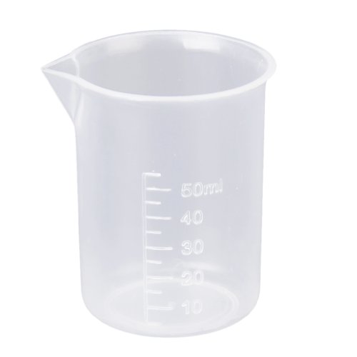 Snner 50 ml Transparente Kunststoff Labor Messbecher Werkzeug von Mnixy