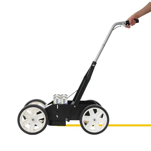 Markierungsgerät parkplatzmarkierung Markierungswagen Bodenmarkierungsgerät, Markierstock für Baustellen-Tracker, Linien-Markiergerät für Professionelle Bodenmarkierung, Linienbreite 5-10 CM von Snnowdate