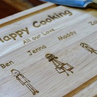 Schneidebrett Personalisiert Mit Kindereigener Zeichnung von SnobsGifts