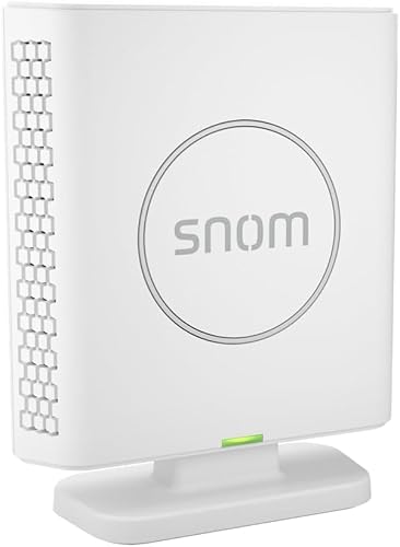 Snom M6 DECT-Repeater Für Schnurlos Erweiterte Reichweite, Kompatibel mit M300/M400/M700/M900, Unterstützt 5 GespräChe, Einzel-/Multizellbasis, Breitband-Audio, 112x90x36mm von Snom