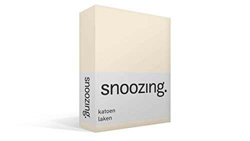 Snoozing - Baumwolle - Bettlaken - 200x260 cm - Off-white von Snoozing