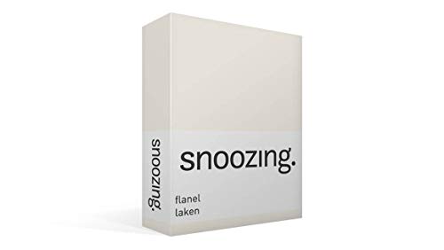 Snoozing - Flanell - Bettlaken - 200x260 cm - Elfenbein von Snoozing