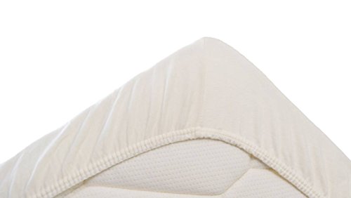 Snoozing Jersey - Spannbettlaken - 100% Baumwolle - 80-90x200 cm - Elfenbein von Snoozing