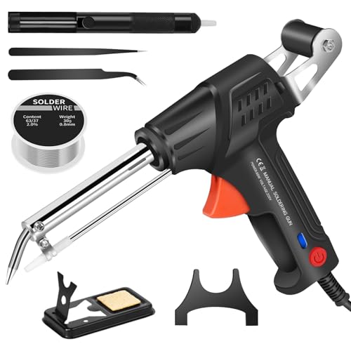 Handschweißgerät 60W, Multifunktions Lötkolben Lötpistole Set, Metall Schweißpistole für Zuhause DIY & Reparatur Elektronische Schweißarbeiten (Automatische externe Heizung-Schwarz) von Snovire