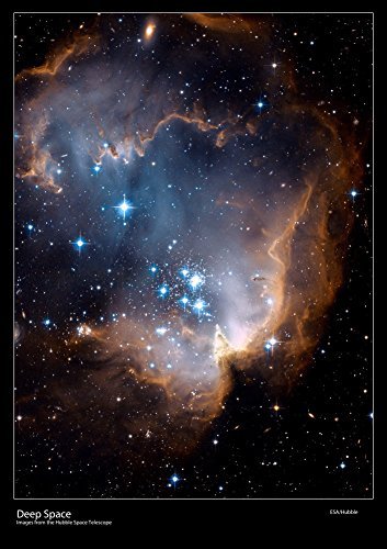 Hubble Space Teleskop Bild – New Stars Shed Light on the Past – Atemberaubendes Bild – Größe – 59,4 x 42 cm von Snow Goose and Lily