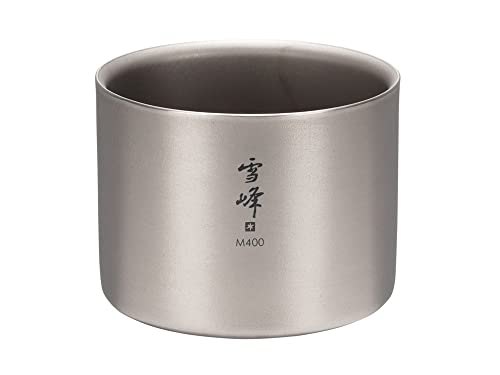 Snow Peak Titan Doppelwand Stapelbecher M400 Grau Ultraleichter Japanischer Titanbecher für Camping & Outdoor Snow Peak Titan Doppelwand Stapelbecher M400 Grau Ultraleichter Japanischer Titanbecher für Camping & Outdoor von Snow Peak