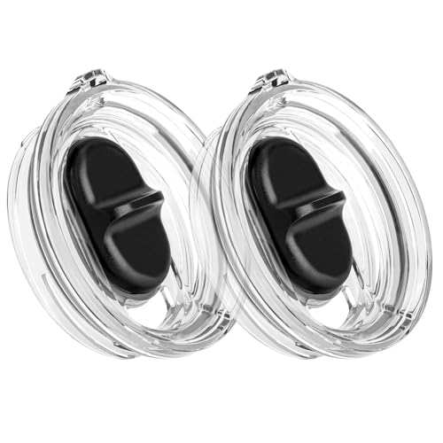 Snowfall Schraubverschluss-Deckel, exklusive Passform für Yeti Rambler Reisebecher, starker Ersatz, auslaufsicher und strohfreundlich, nicht kompatibel mit Yeti oder anderen Trinkgläsern (2 Stück, 590 von Snowfall