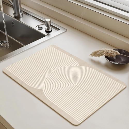 Snowsof Abtropfmatte – Kaffeematte, Kaffeemaschine Matte für Arbeitsplatten, saugfähige Abtropfmatte für Küchentheke, Unterkaffee, Expresso-Maschine, Geschirrgestell (04,16 x 50,8 cm) von Snowsof