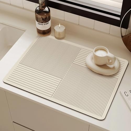 Snowsof Abtropfmatte – saugfähige Arbeitsplattenmatte für Kaffeemaschine, Geschirrständer (15,2 x 50,8 cm) von Snowsof