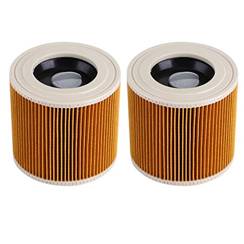 Snowtain 2 Stück WD3 Filter für für Kärcher Staubsauger WD3 WD2 WD3P WD1 MV3 MV2, VC Patronenfilter Ersatzfilter Staubsaugerfilter Patronen Filter Staubsauger für karcher 6.414-552.0/64145520. von Snowtain