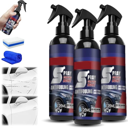 Multi Functional Coating Renewal Agent Spray, Antifouling Car Spray, Car Coating Renewal Agent, High Protection Quick Car Beschichtung For Light Scratches And Scratch (3PCS) von Snrtevu