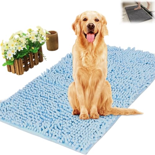 Snrtevu Premium Cleanymat, Schmutzfangmatte, Hunde Eingangsmatte, rutschfest Und Maschinenwaschbar Fußmatte, Teppich für Flure, Wohnzimmer, Küchen, Badezimmer (1pc-b,50 * 80CM) von Snrtevu