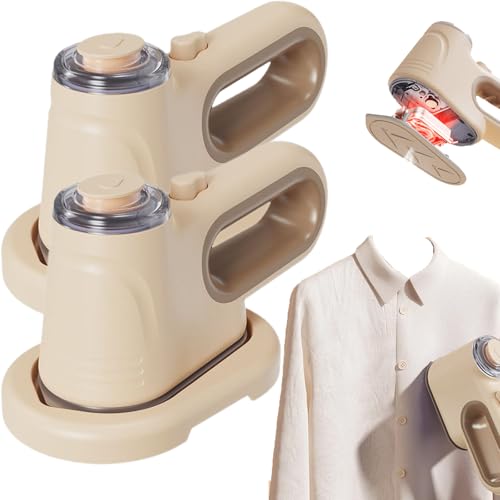 Tragbarer Hand-Vakuumdampfer Für Kleidung, 2025 Vacuum Steamer For Clothes, Reisebügeleisen Mini Für Zuhause Unterwegs, 30s Schnelles Aufheizen, Schnelle Faltenentfernung, 1000w (2PCS) von Snrtevu
