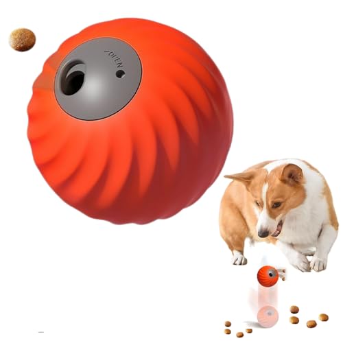 Zoomie Buddy 2.0, Zoomie Buddy Interaktives Hundespielzeug, Intelligenzspielzeug FüR Hunde Mit Futterspender, Interactive Dog Toy Funktioniert Auf Teppich, Fliesen, Hartholz Und Sogar Gras (A) von Snrtevu