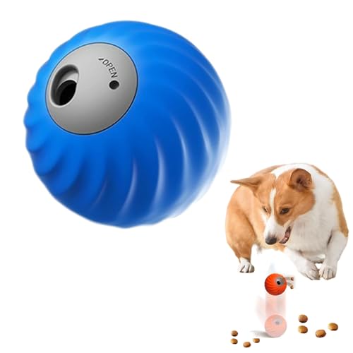 Zoomie Buddy 2.0, Zoomie Buddy Interaktives Hundespielzeug, Intelligenzspielzeug FüR Hunde Mit Futterspender, Interactive Dog Toy Funktioniert Auf Teppich, Fliesen, Hartholz Und Sogar Gras (B) von Snrtevu