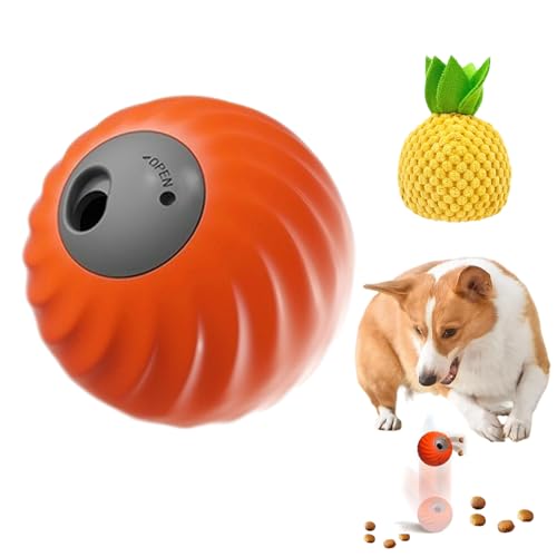 Zoomie Buddy 2.0, Zoomie Buddy Interaktives Hundespielzeug, Intelligenzspielzeug FüR Hunde Mit Futterspender, Interactive Dog Toy Funktioniert Auf Teppich, Fliesen, Hartholz Und Sogar Gras (C) von Snrtevu