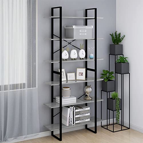 Bücherregal, Möbel Für Arbeitszimmer, Büro Möbel, Ordner Regal, Regal Wohnzimmer Stehend, Medienregal, Plattenregal, Grau Sonoma 100x30x210 cm Holzwerkstoff Bücherregal, Möbel Für Arbeitszimmer, Büro Möbel, Ordner Regal, Regal Wohnzimmer Stehend, Medienregal, Plattenregal, Grau Sonoma 100x30x210 cm Holzwerkstoff von Snsowed