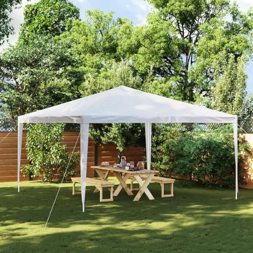 Partyzelt, Snsowed Festzelt, Pavillion, Bierzelt, Garten Party Zelt, Gartenzelt, Grillpavillon, 4 x 4 m Weiß von Snsowed
