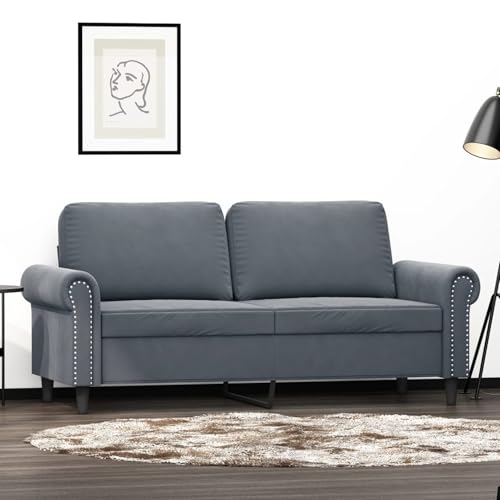 Snsowed 2-Sitzer-Sofa Dunkelgrau 140 cm Samt, Loungesofa, Sofas & Couches, Relaxsofa, Couch für Wohnzimmer - 359530 Snsowed 2-Sitzer-Sofa Dunkelgrau 140 cm Samt, Loungesofa, Sofas & Couches, Relaxsofa, Couch für Wohnzimmer - 359530 von Snsowed